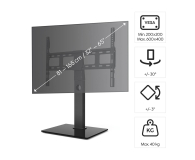 Hama Stojak do TV 65" MAX 40KG obrotowy regulowana wysokość - 1516981 - zdjęcie 3